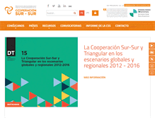 Tablet Screenshot of cooperacionsursur.org